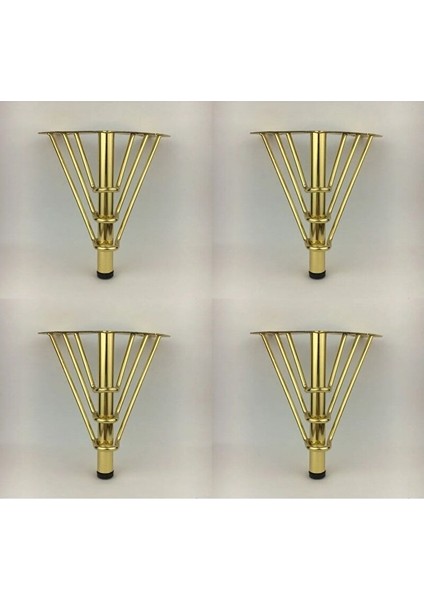 18 cm Venüs Model Gold Metal Mobilya,dolap,koltuk,tv Ünitesi Ayakları (4 Adet)
