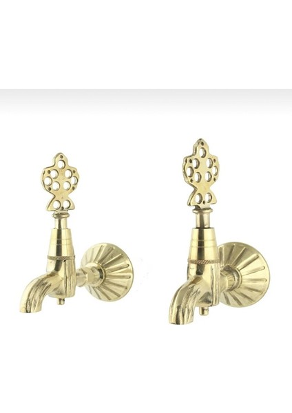 Kurna Musluğu Hamam Musluğu Hamam Tası Gold Renk Set Komple Pirinç Malzeme