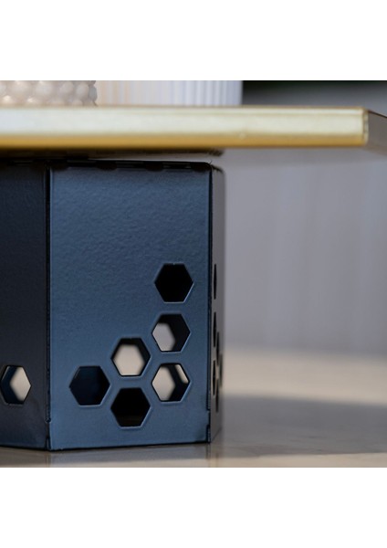 2'li Metal Takı Organizer Seti, Şık ve Dekoratif Tasarım, Siyah fırsatları