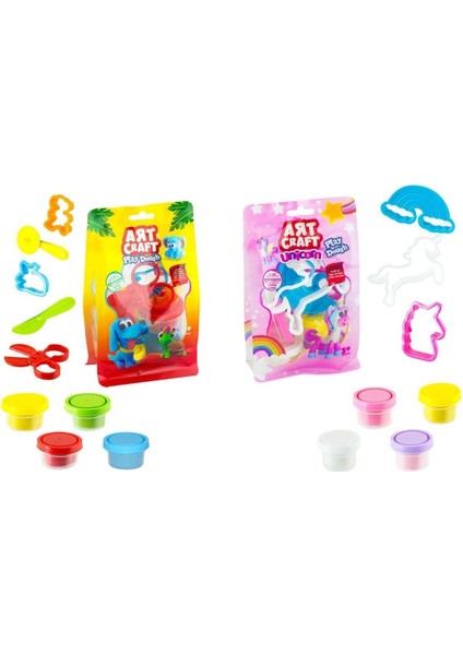 4'lü Poly Bag Oyun Hamuru Seti