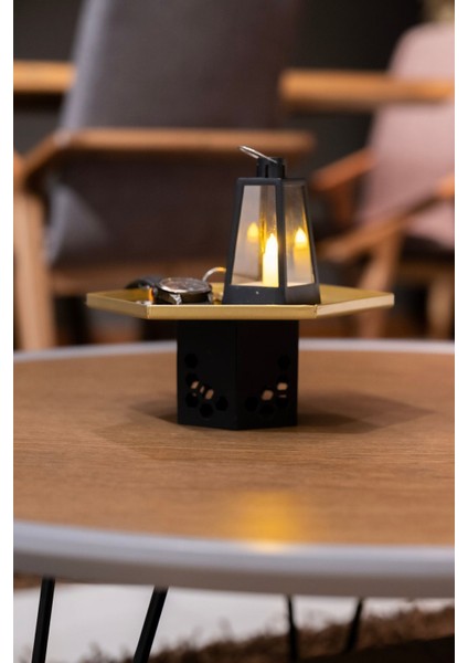 2'li Metal Takı Organizer Seti, Şık ve Dekoratif Tasarım, Siyah indirimleri