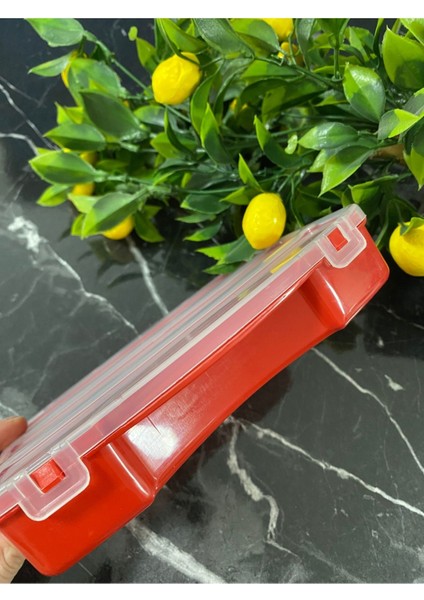 8 Bölmeli Kırmızı Organizer Kutu, Düzenli ve Şık Depolama Çözümü indirimleri