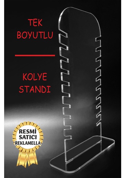 Şık Beyaz Pleksi Kolye ve Takı Organizer Standı, Dekoratif ve Kullanışlı Tasarım