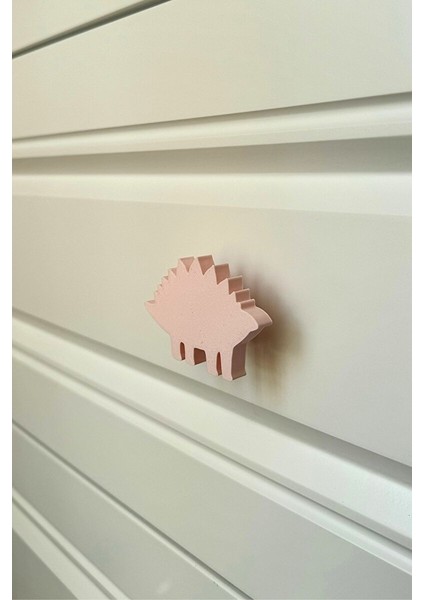 Pembe Dino 5 Dolap Kulpu-Çocuk Odası, Mutfak ve Banyo Için Modern, Sevimli ve Dayanıklı Mobilya Kulp fiyatları