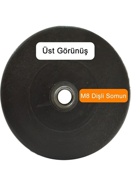 Somunlu Kromajlı Metal Baza Ayağı M8 Ince Dişli 10 cm fiyatları