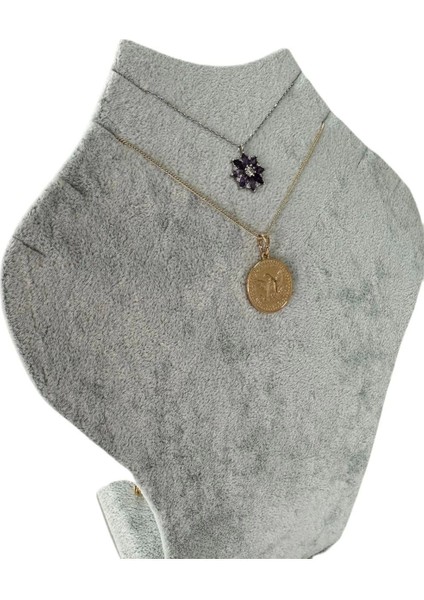 Yerli Üretim Süet Gri Kolye Göstergesi, Şık ve Tarzlı Takı Sergileme Mankeni fiyatları