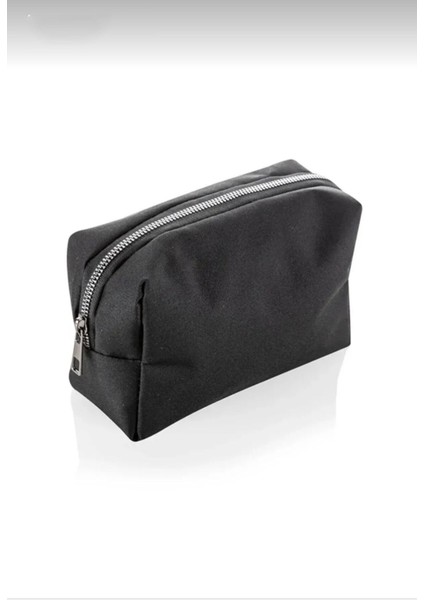 Şık 2'li Seyahat Makyaj Organizeri Çok Fonksiyonlu Kumaş Çanta Siyah indirimleri