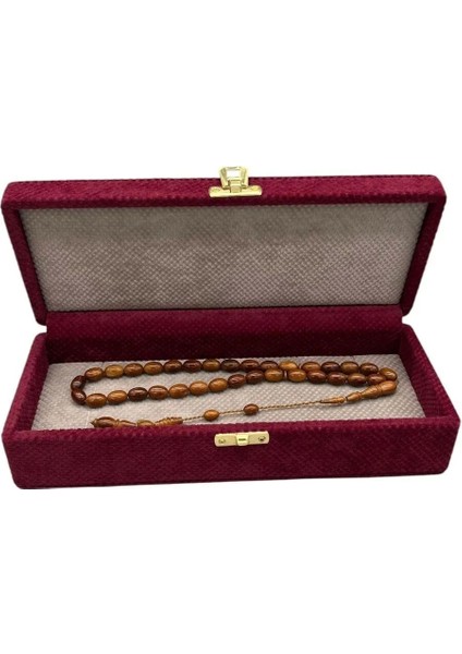 Keten Kumaş Bordo Sergileme Kutusu, 25X10 Cm, Şık ve Kullanışlı Tasarım indirimleri