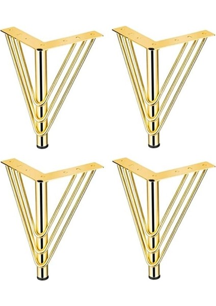 Metal Gold Demi̇r Ayak 12 Cm(4 Adet)