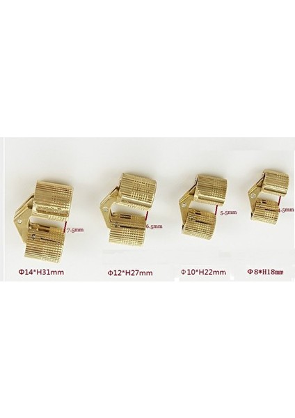 Silindir Masa Menteşesi Pirinç 12MM (2 Adet)