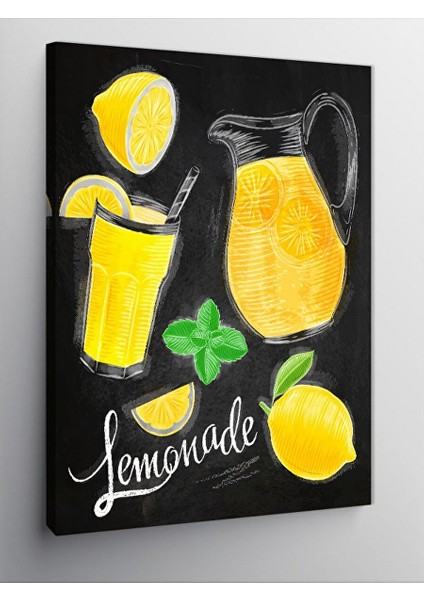 Kanvas Tablo Limonata Temalı
