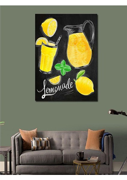 Kanvas Tablo Limonata Temalı