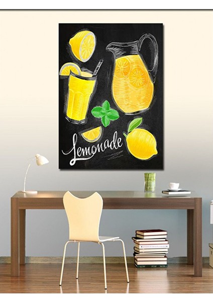 Kanvas Tablo Limonata Temalı