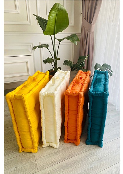 Fransız Yer Minderi 60X120 Puf Tv Minderi, Balkon Minderi, Palet Minderi, Kış Bahçesi Minderi, Çocuk Minderi, Koltuk Minderi, Koyu Yeşil