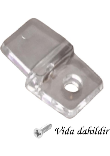 15 Adet Ayna Tırnağı Cam Ayna Tutucu Plastik Şeffaf fiyatları