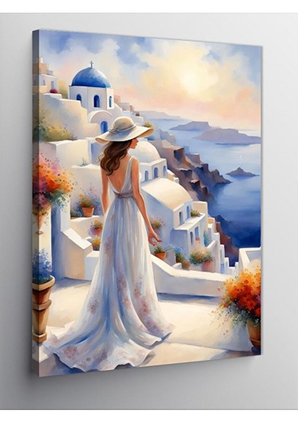 Kanvas Tablo Beyaz Elbise 50X70 cm