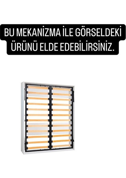Akıllı Mobilya Çift Kişilik Dikey Açılır Duvar Yatağı Mekanizması (Kendi Duvar Yatağını Yap)
