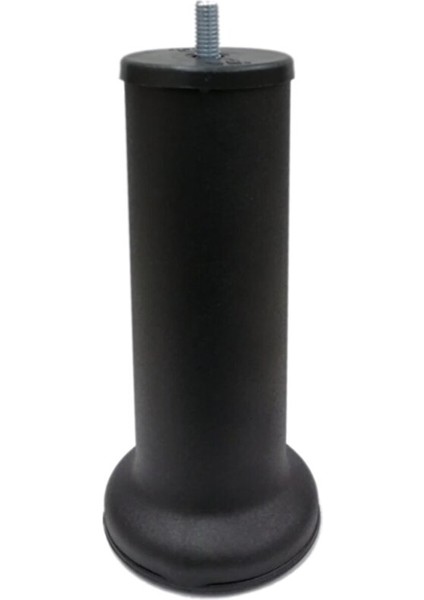 Mobilya Baza Ayağı 15 cm Texture Siyah 3/8" Kalın Diş