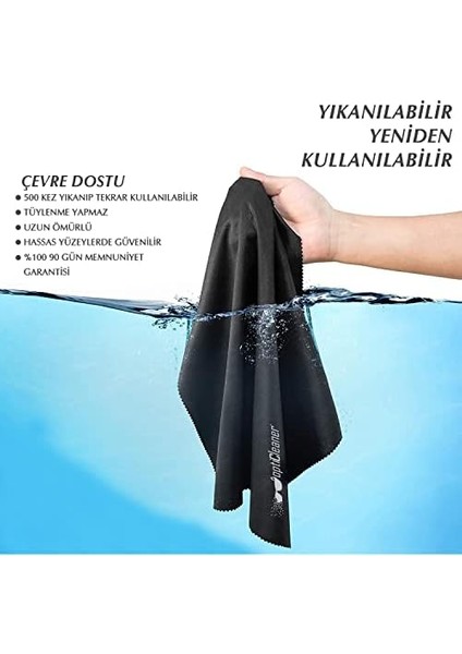 Microfiber Teknolojili 13'lü Gözlük Temizleme Bezi Seti - Ekranlar, Tabletler, Telefonlar, Fotoğraf ve Video Kameraları Için fiyatları