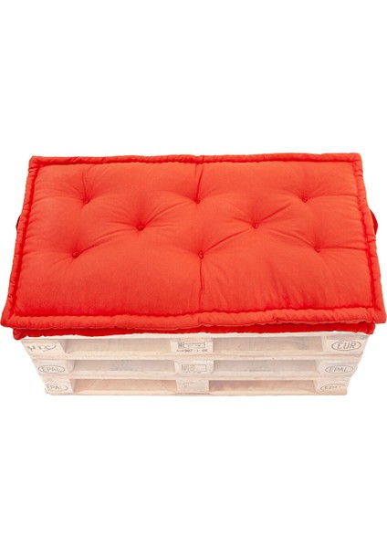 Fransız Yer Minderi Palet Minderi 80X120 Puf, Tv Minderi, Balkon Minderi, Palet Minderi, Kış Bahçesi Minderi, Çocuk Minderi, Koltuk Minderi, Nar Çiçeği