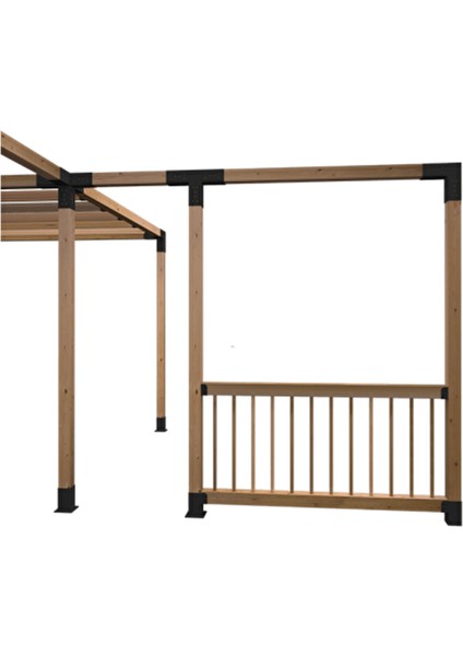 9 x 9 Ahşap Kirişler Için Soflex Pergola Payanda Destek Braketi modelleri