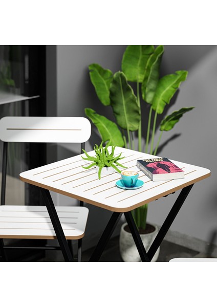 Bahçe Masa Sandalye Bistro Takım Beyaz 1393 fırsatları