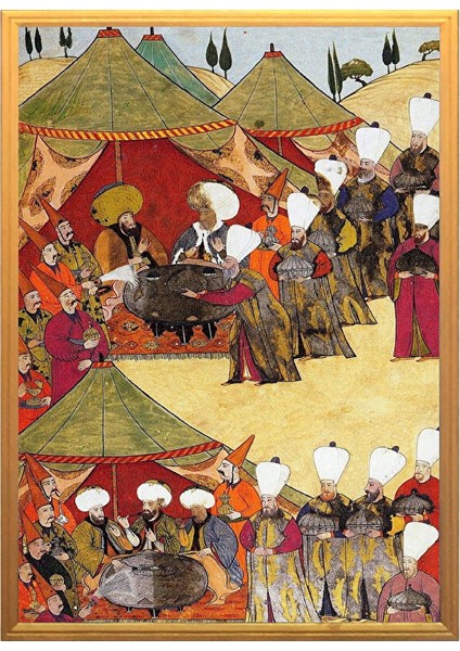 Osmanlı Sofraları Minyatürler Çerçeveli Pano fiyatları