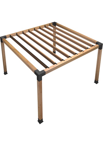 4 x 14 Ahşaplar Için Colflex Pergola Kiriş Duvar Braketi 8 Parça
