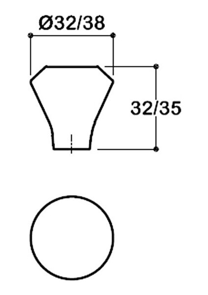 Saten Rengi 32 mm Tek Delikli Kulp - SSY1945 0032 Nb fiyatları