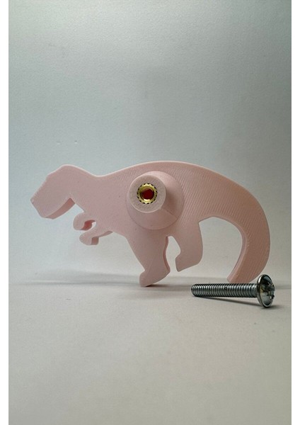 Pembe Dino 1 Dolap Kulpu-Çocuk Odası, Mutfak ve Banyo Için Modern,sevimli ve Dayanıklı Mobilya Kulp fırsatları