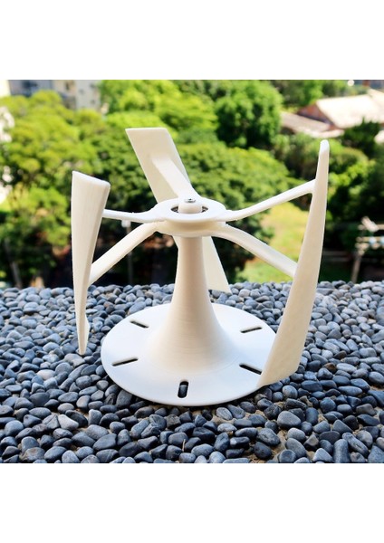 Dikey Eksen Rüzgar Türbini Modeli (Sadece Plastik Aparattır!!!) 3D