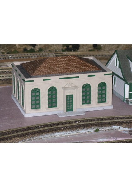 Ho Ölçekli Postane (Sadece Plastik Aparattır!!!) 3D