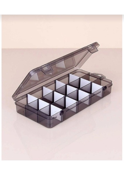 Çok Renkli 15 Bölmeli Kapaklı Takı ve Dikiş Saklama Kutusu fiyatları