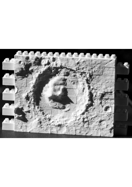 Montini Nasa Mars Gale Krater Duvar Seti (Lego Uyumlu) (Sadece Plastik Aparattır!!!) 3D modelleri