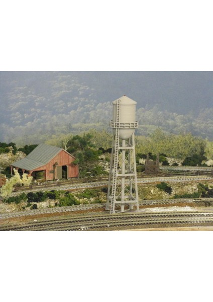 Ho Ölçekli Su Kulesi (Sadece Plastik Aparattır!!!) 3D