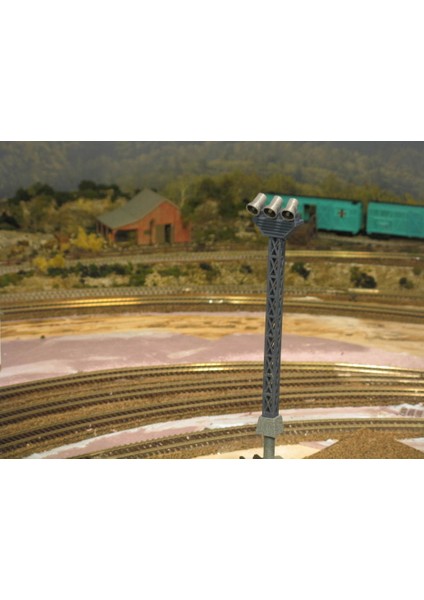 Ho Ölçeklendirin Yeni Avlu Işık Kulesi (Sadece Plastik Aparattır!!!) 3D