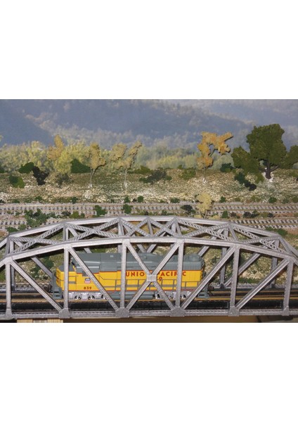 Ho Ölçek 145 Ft Çelik Kemerli Kafes Köprü (Sadece Plastik Aparattır!!!) 3D fiyatları