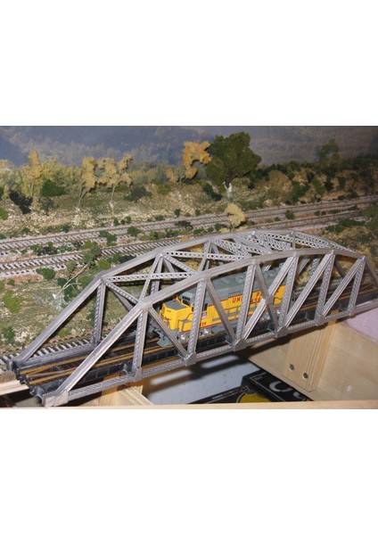 Ho Ölçek 145 Ft Çelik Kemerli Kafes Köprü (Sadece Plastik Aparattır!!!) 3D modelleri