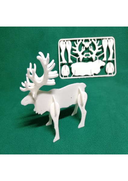 Ren Geyiği Noel Kartı Kiti 3D Baskı (Sadece Plastik Aparattır!!!) 3D