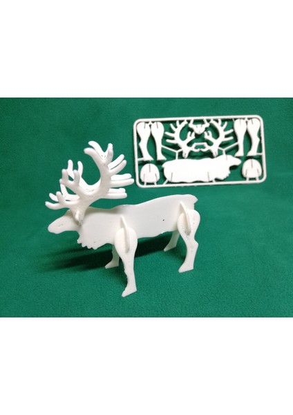 Ren Geyiği Noel Kartı Kiti 3D Baskı (Sadece Plastik Aparattır!!!) 3D modelleri