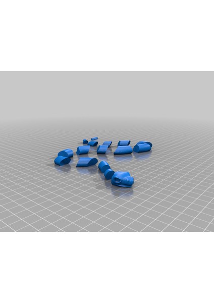Çizgili Yılan (Çok Renkli) (Sadece Plastik Aparattır!!!) 3D modelleri