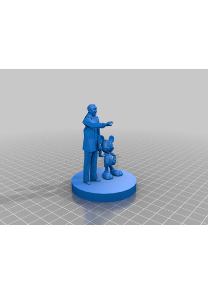 Walt Disney "ortaklar" Heykel Sabit Kollar (Sadece Plastik Aparattır!!!) 3D
