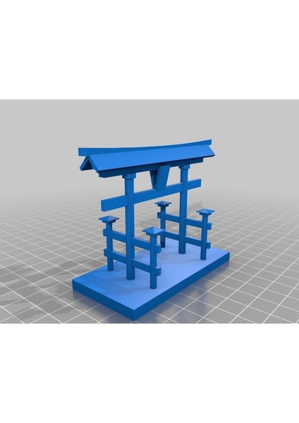 Itsuki Adası Torii Ga Te (Japonya) (Sadece Plastik Aparattır!!!) 3D