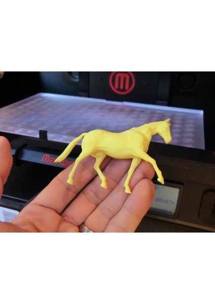 3D Baskılı Oyuncak At Figürü (Iki Yarıya) (Sadece Plastik Aparattır!!!) 3D