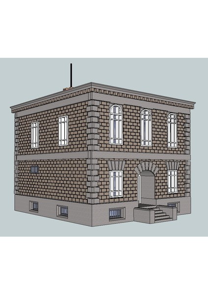 Ho Ölçekli Main Street Polis Karakolu (Sadece Plastik Aparattır!!!) 3D fiyatları