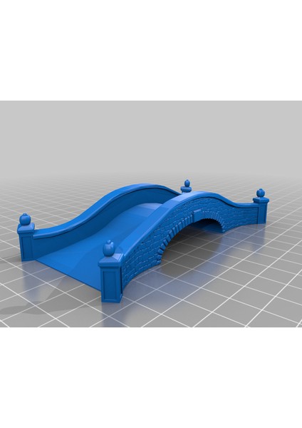 Tek Açık Taş Yol Köprüsü (Sadece Plastik Aparattır!!!) 3D modelleri