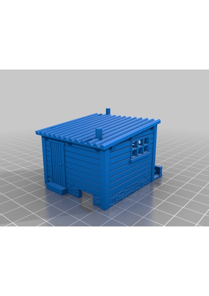 Ho Railway Servo Shed - Güncellendi (Sadece Plastik Aparattır!!!) 3D modelleri
