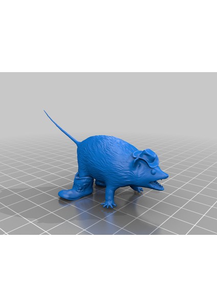 Possum Ama Orada Bir Kovboy (Sadece Plastik Aparattır!!!) 3D
