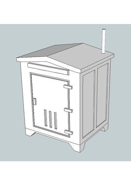 Ho Ölçekli Sinyal Kutusu (Sadece Plastik Aparattır!!!) 3D