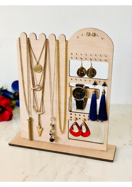 Bej Ahşap Kişiye Özel Takı Düzenleyici, Şık ve Fonksiyonel Organizatör fiyatları
